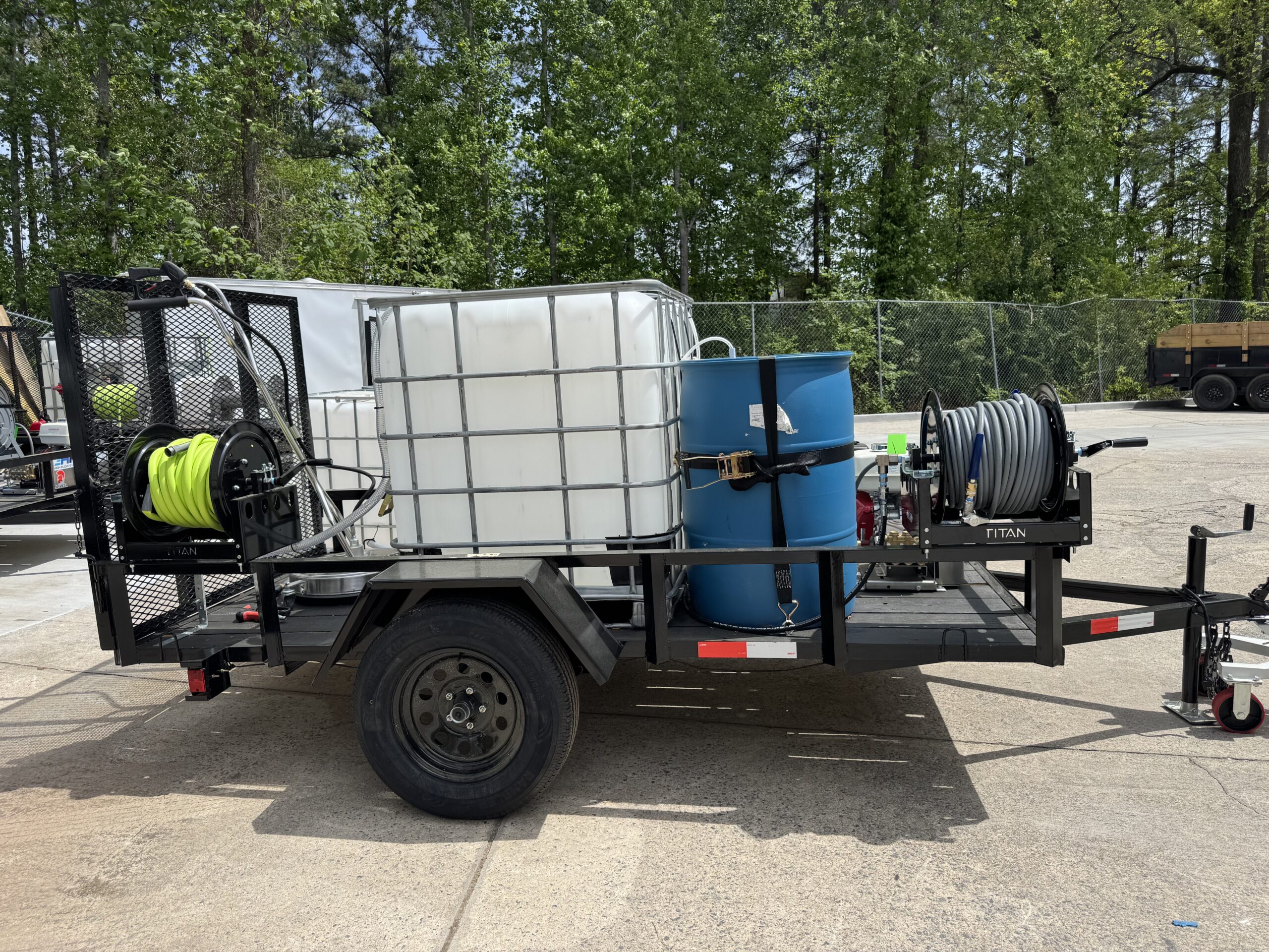 Starter Pressure Washing Trailer Setup With Commercial Grade Belt Driven 5 gpm Pressure Washer - Image 3