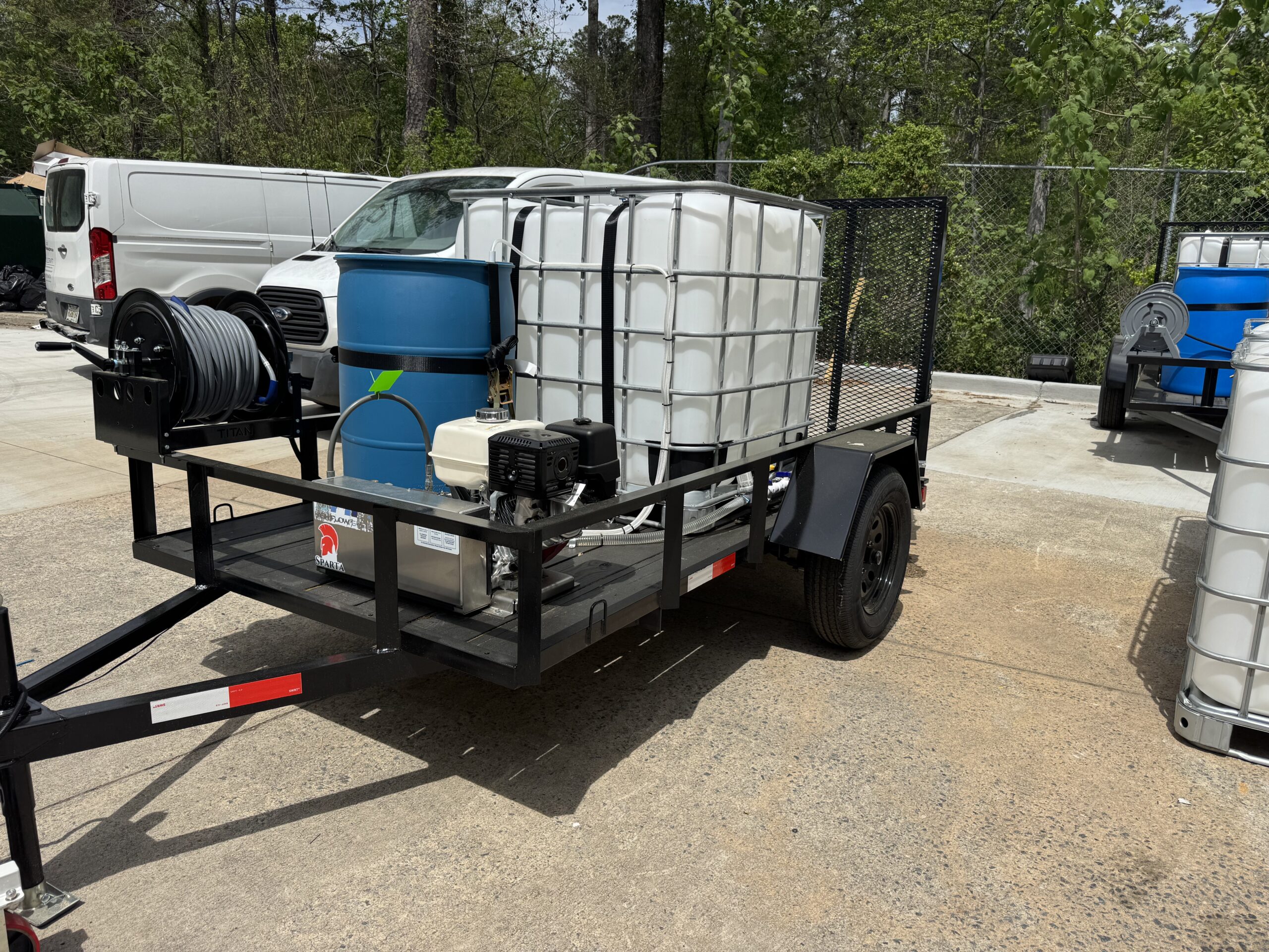 Starter Pressure Washing Trailer Setup With Commercial Grade Belt Driven 5 gpm Pressure Washer - Image 4